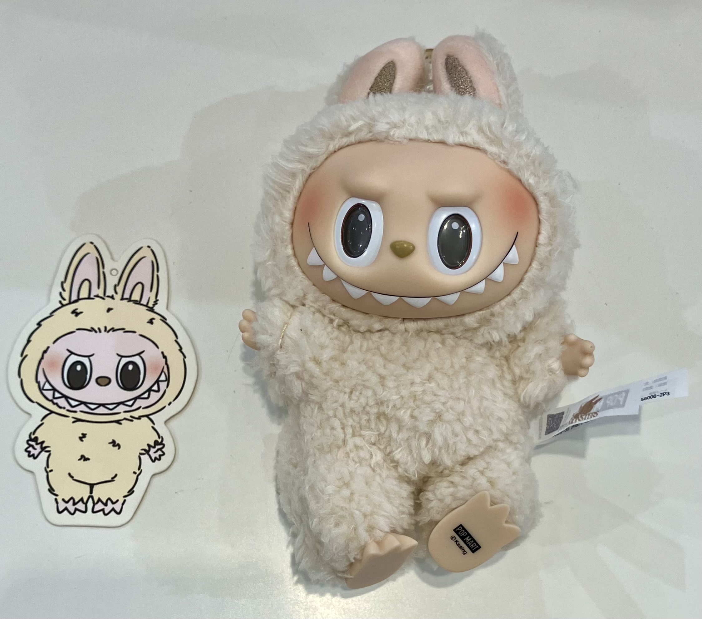 POPMART THE MONSTERS Exciting Macaron ぬいぐるみ シリーズ LABUBU Soymilk