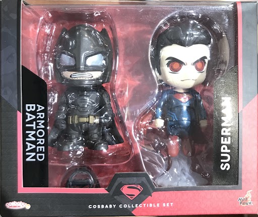 【未開封】バットマン VS スーパーマン ジャスティスの誕生 アーマード・バットマン&スーパーマン コスベイビー サイズS ボックスセット(2体セット) 【フィギュア】[ホットトイズ]