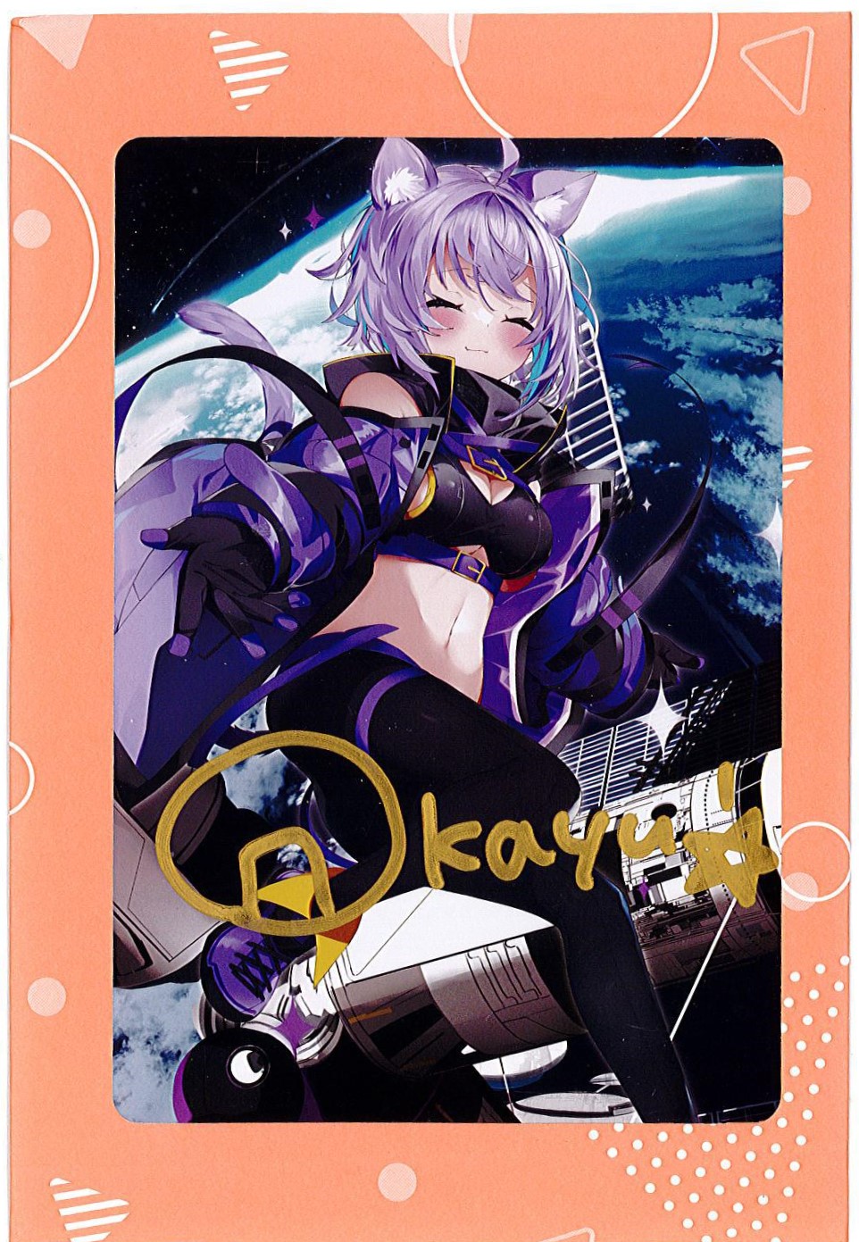 未開封】ホロライブ 誕生日記念2022 直筆サイン入りポストカード 猫又