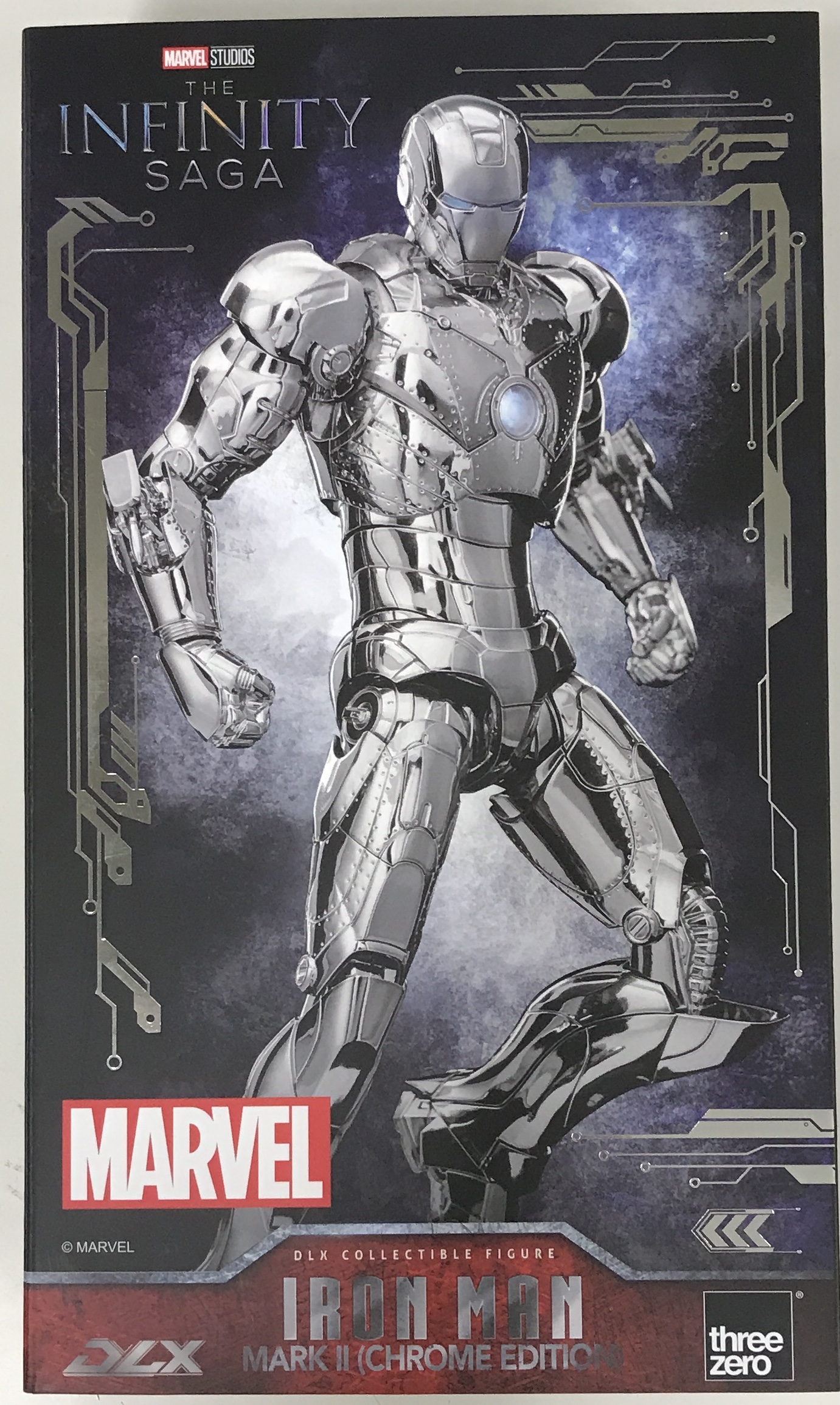 【未開封】Marvel Studios: The Infinity Saga DLX Iron Man Mark 2 (Chrome Edition) 【フィギュア】[threezero]