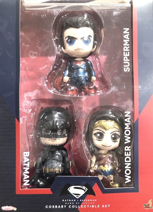 【未開封】バットマン vs スーパーマン ジャスティスの誕生 バットマン&スーパーマン&ワンダーウーマン 3体ボックスセット コスベイビー サイズS バットマン100% 【ホットトイズ限定】 【フィギュア】[ホットトイズ]