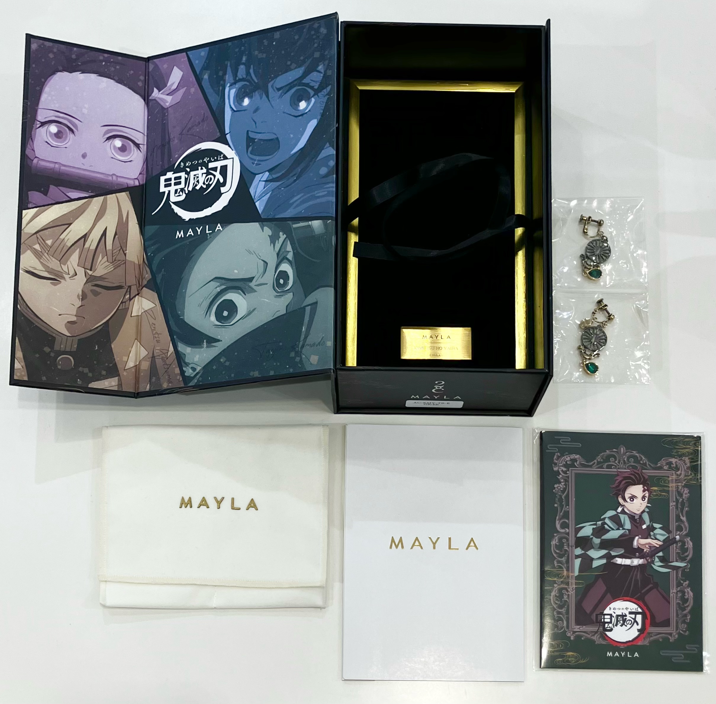 鬼滅の刃×MAYLA アイコニック イヤオブジェ ～鍔～ イヤリング 竈門炭治郎