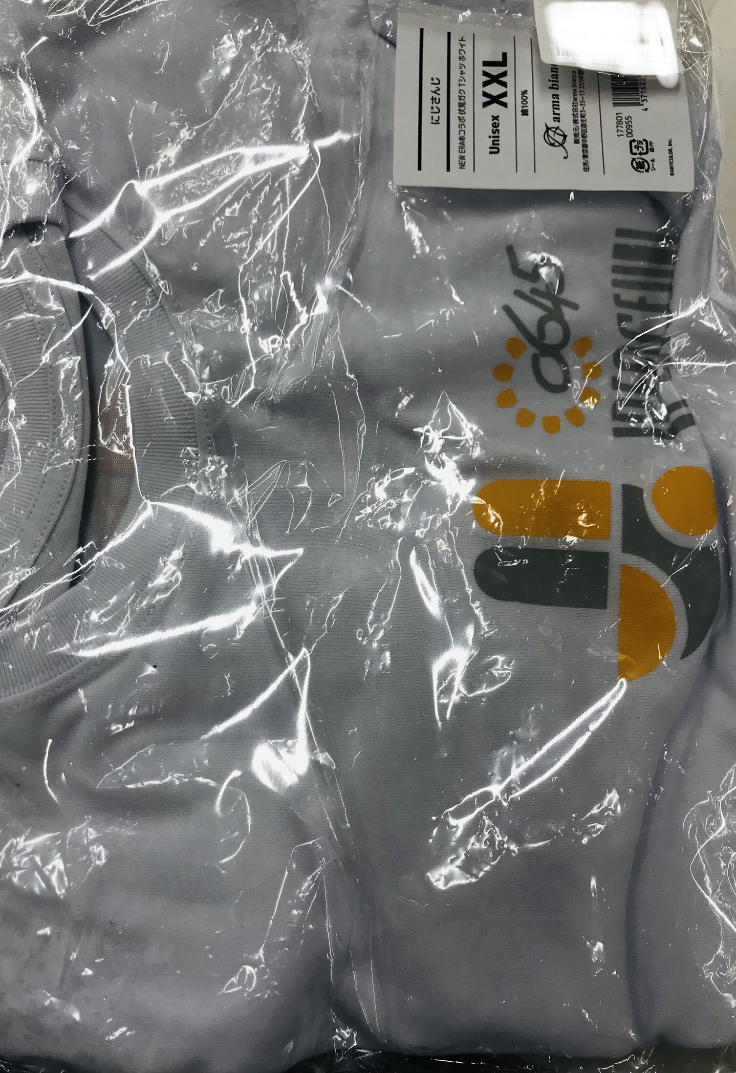 【未開封】にじさんじ×NEW ERAコラボ 伏見ガク Tシャツ ホワイト (ユニセックス/XXLサイズ)