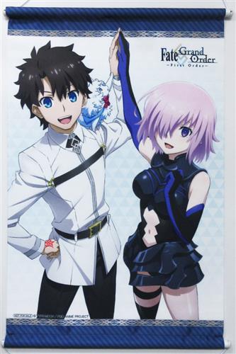 Fate/Grand Order -First Order- A3タペストリー 藤丸立香&マシュ・キリエライト&フォウ 【アニメイト DVD/BD購入特典】