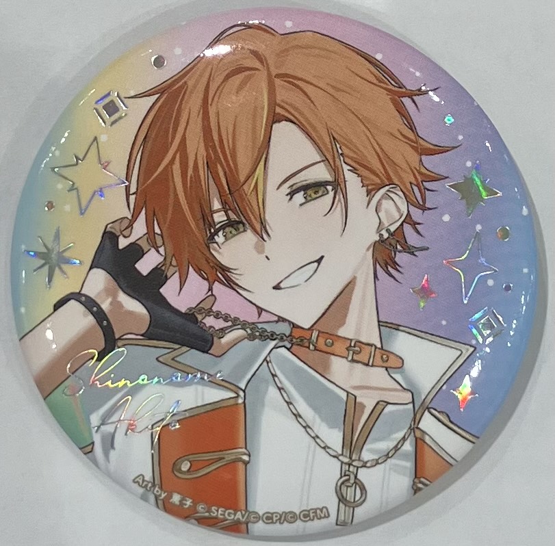 プロジェクトセカイ カラフルステージ! 5th Anniversary 感謝祭 オーロラ箔押し缶バッジコレクション A 東雲彰人
