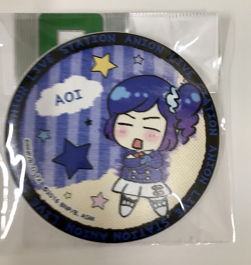 ALL aikatsu stars!×アニON LIVE STATION マグバッジ(マグネット付きバッジ) 3 霧矢あおい