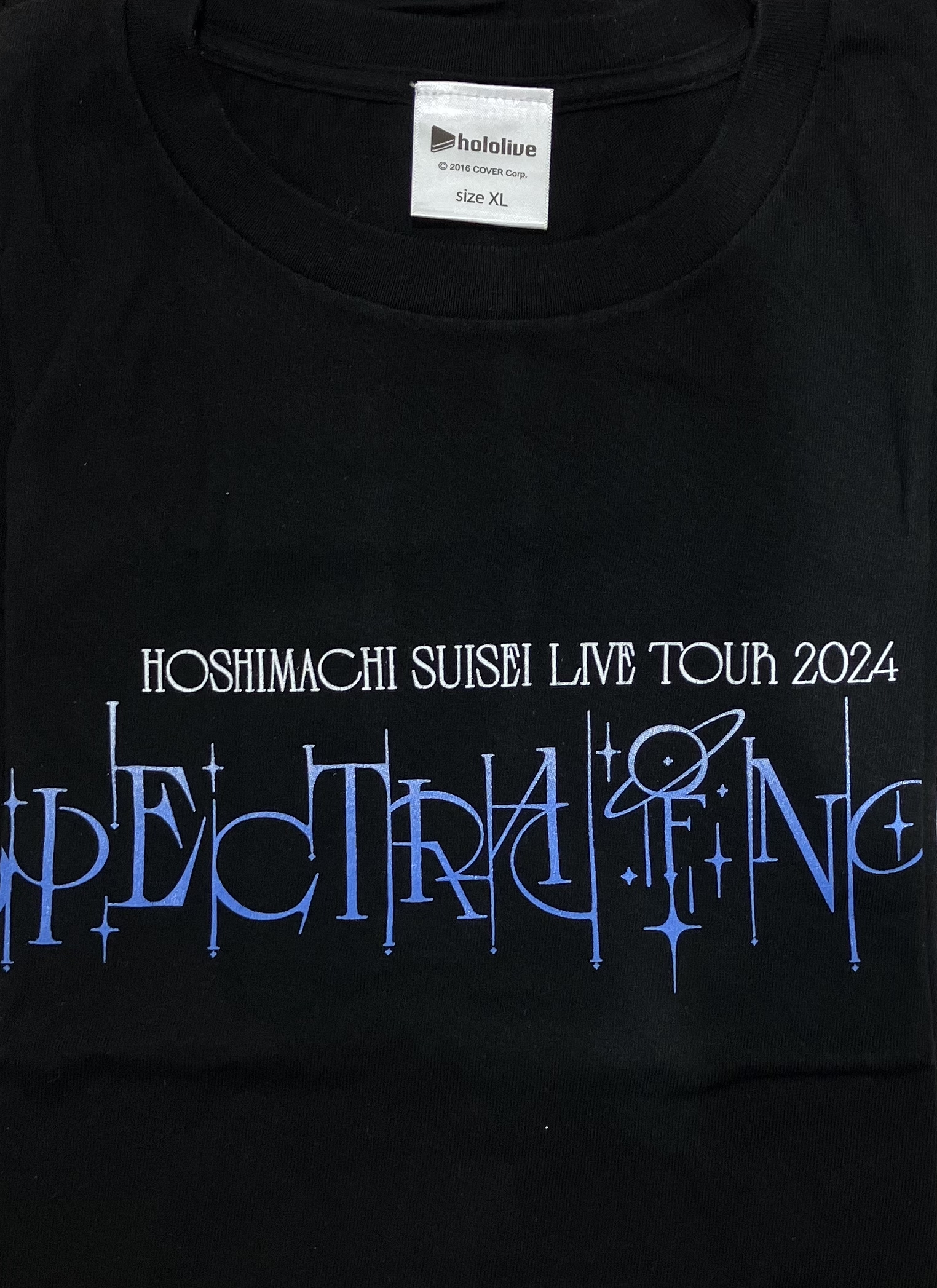 ホロライブ Hoshimachi Suisei Live Tour 2024 "Spectra of Nova" Essentials Pack 星街すいせい (Tシャツ/XLサイズ) 【Hoshimachi Suisei Live Tour 2024 "Spectra of Nova"】