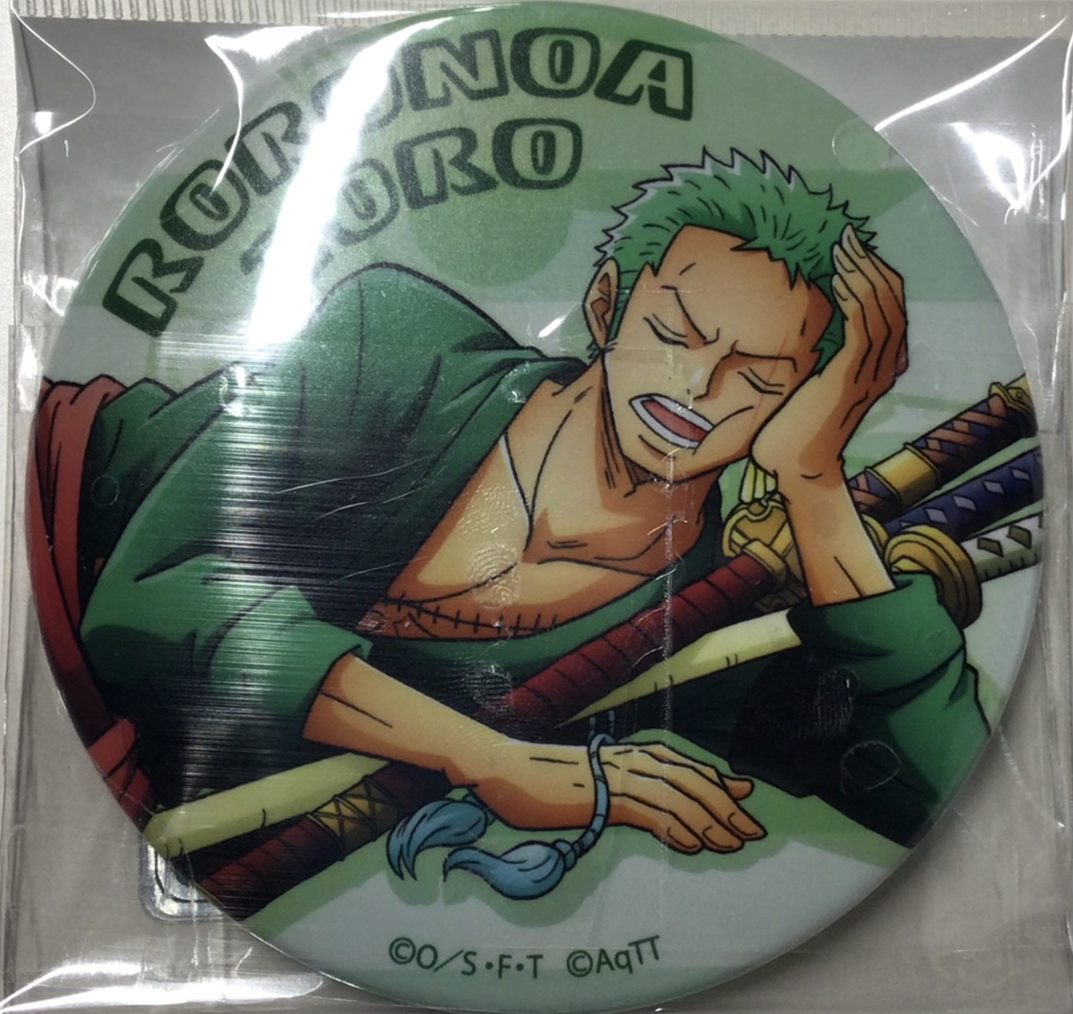 ONE PIECE 缶バッジ ～お昼寝タイム～ ロロノア・ゾロ 【東京ワンピースタワー限定】