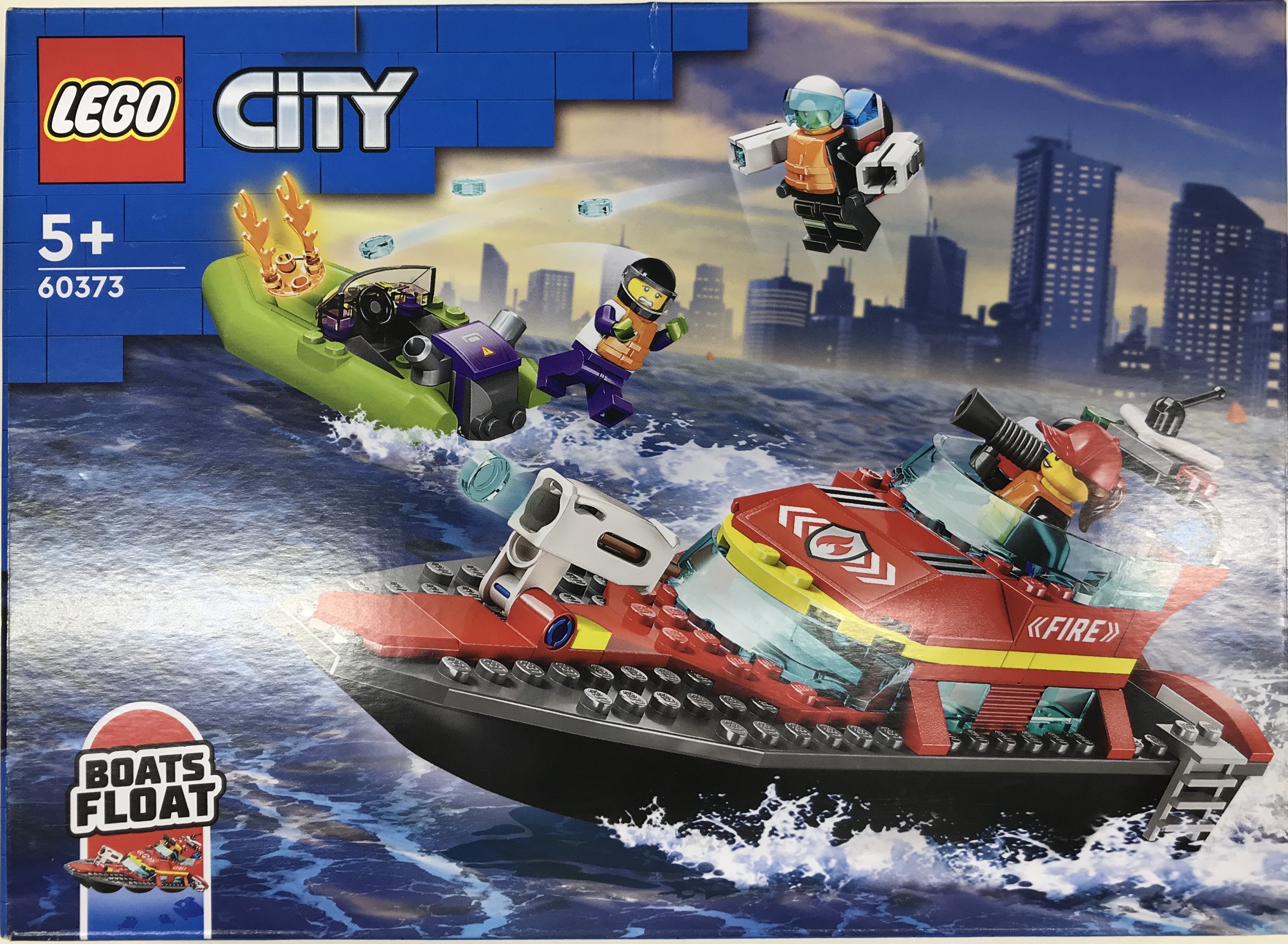 【未開封】LEGO CITY BOATS FLOAT 消防レスキューボート 60373 【フィギュア】[LEGO]