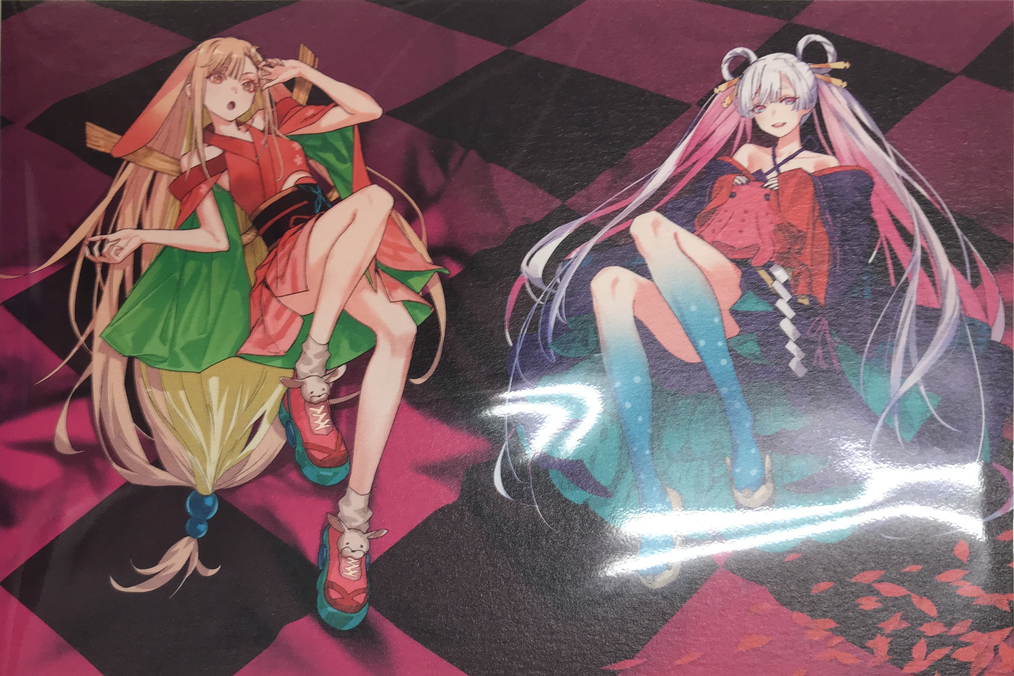 超かぐや姫! 「ワールドイズマイン CPK! Remix」イラストポストカード かぐや&月見ヤチヨ 【来場者特典/入場者特典】