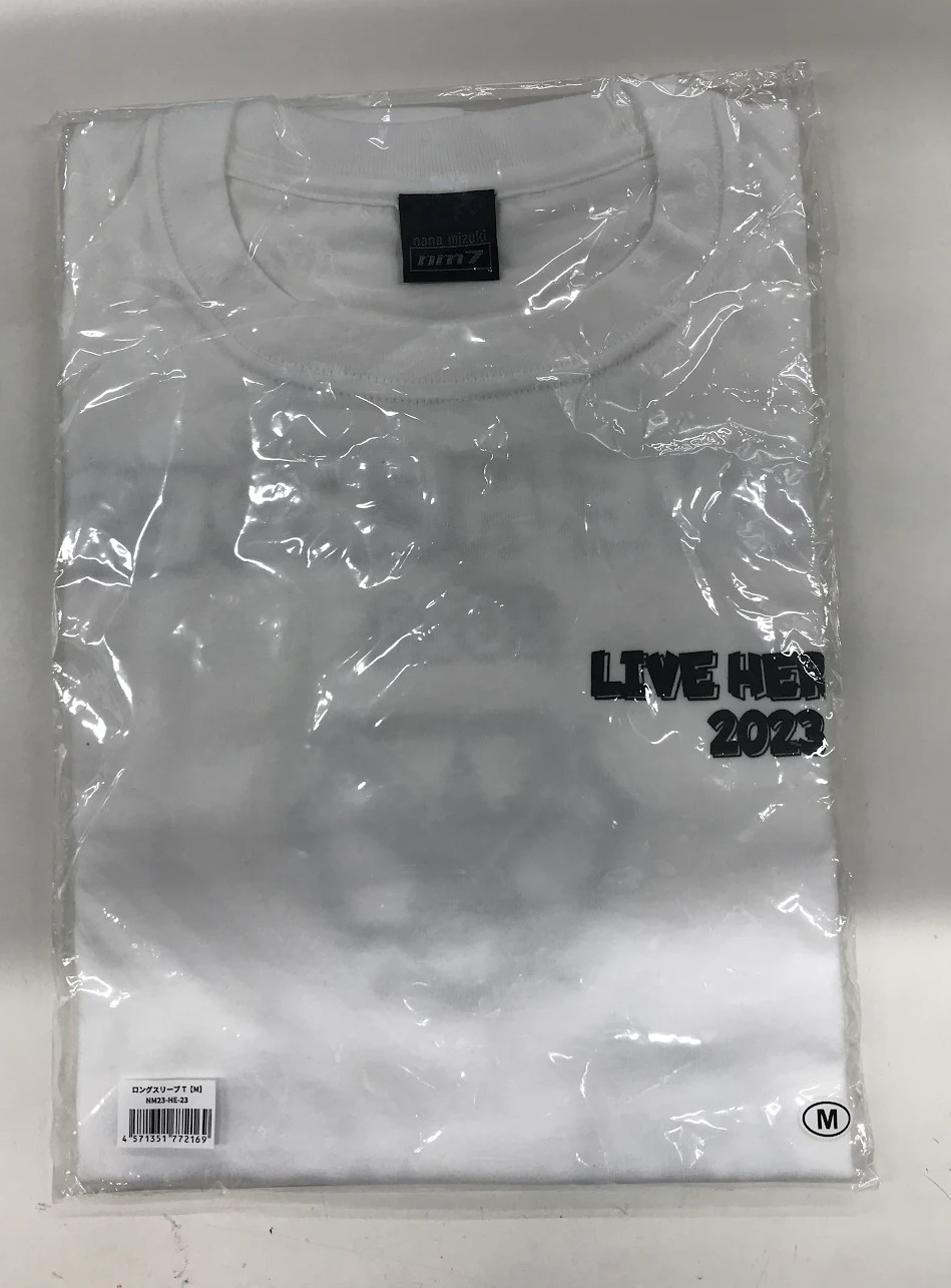 【未開封】水樹奈々 NANA MIZUKI LIVE HEROES 2023 NM-LONG SLEEVES TEE (Tシャツ/Mサイズ) 【NANA MIZUKI LIVE HEROES 2023】
