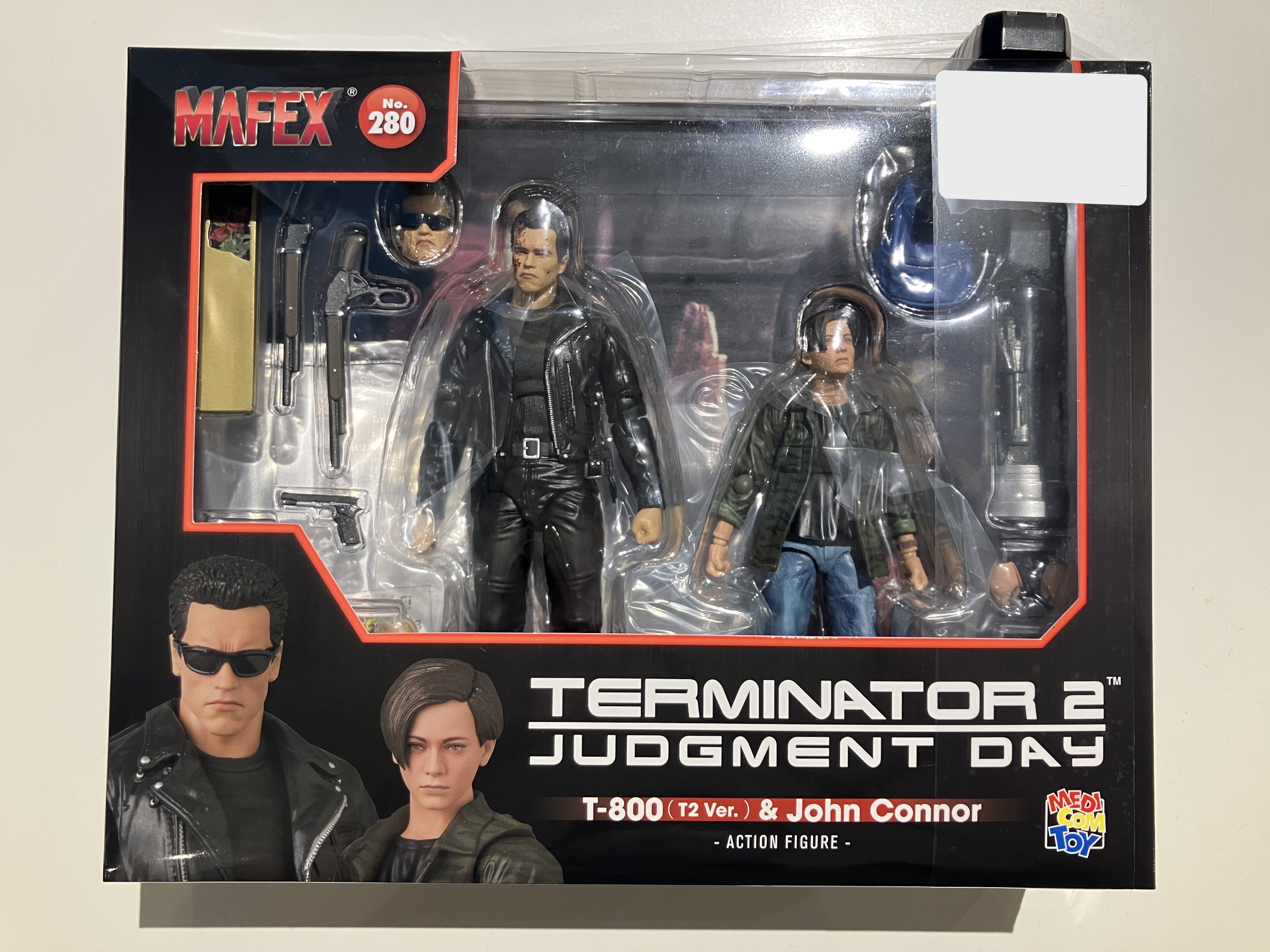 【未開封】MAFEX No.280 Terminator 2: Judgment Day T-800(T2 Ver.)&John Connor 【フィギュア】[メディコム・トイ]