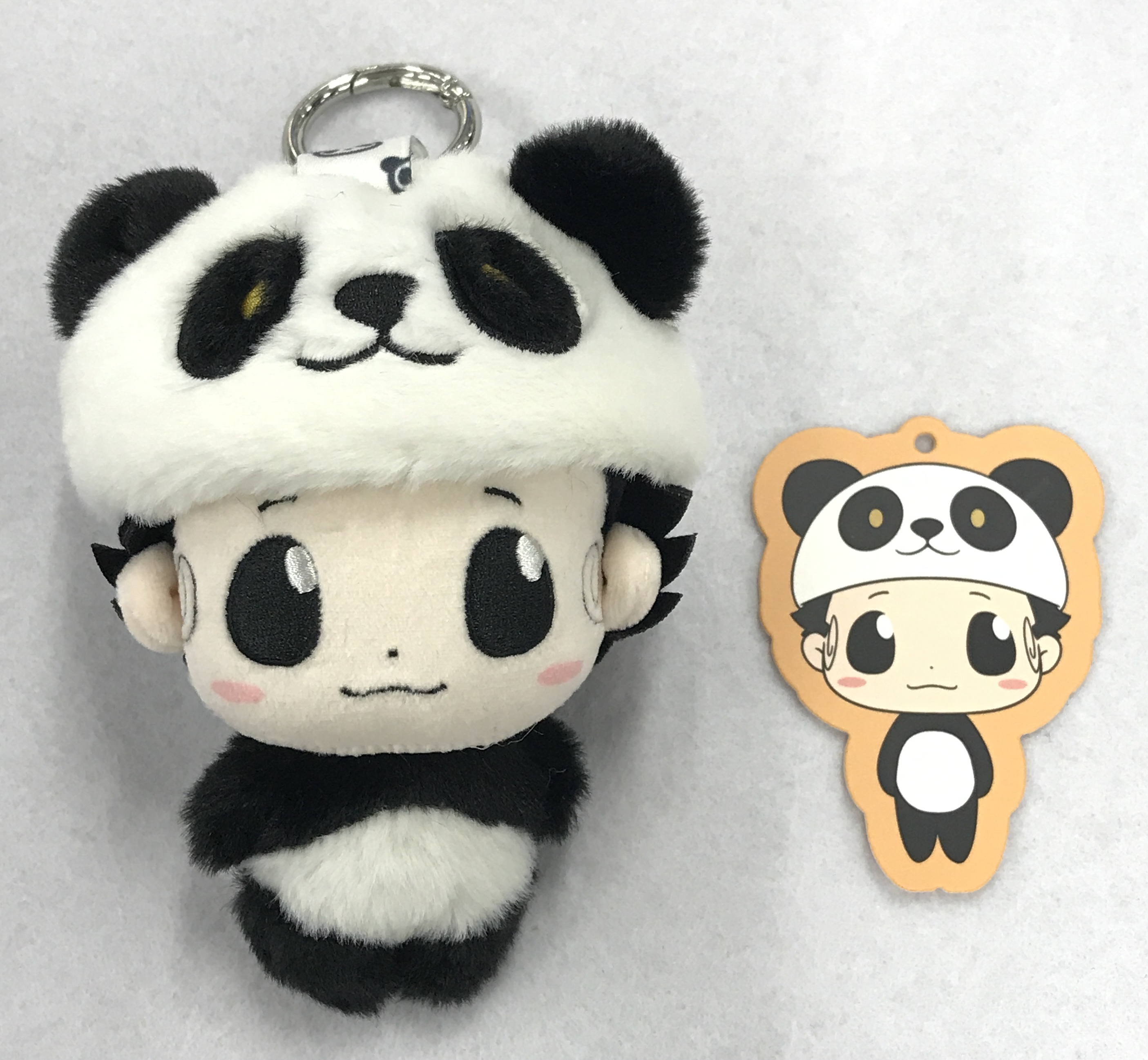 POPMART 家庭教師ヒットマンREBORN! 共鳴GONG 百変リボーンシリーズ ぬいぐるみペンダント リボーン(Panda/パンダ)