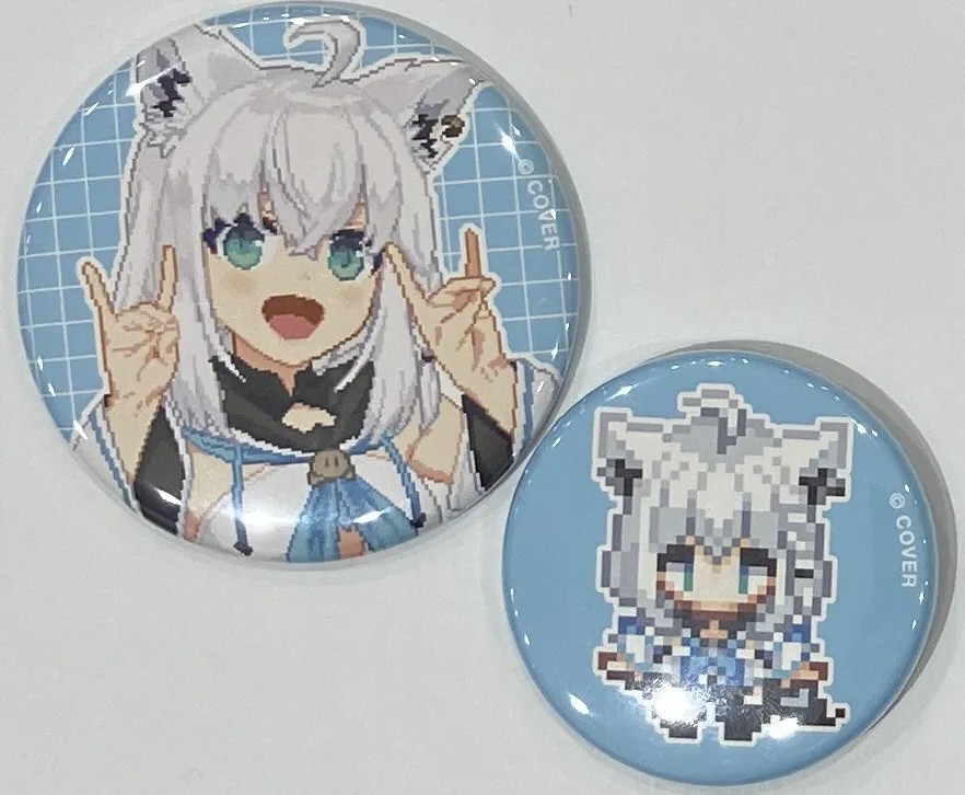 ホロライブ hololive Connect hololive pixel art 缶バッジセット 白上フブキ