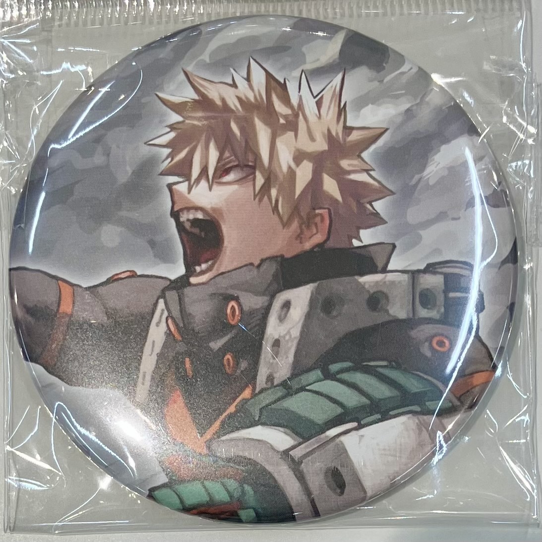 僕のヒーローアカデミア 原画展 コレクション缶バッジ KEY VISUAL HEROES VS VILLAINS SUPREME 爆豪勝己