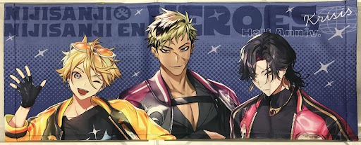 【未開封】にじさんじ NIJISANJI & NIJISANJI EN HEROES Half Anniversary フェイスタオル Krisis ユウ Q ウィルソン&ベンタクロウ ブリンガー&ヴェザリウス バンデージ