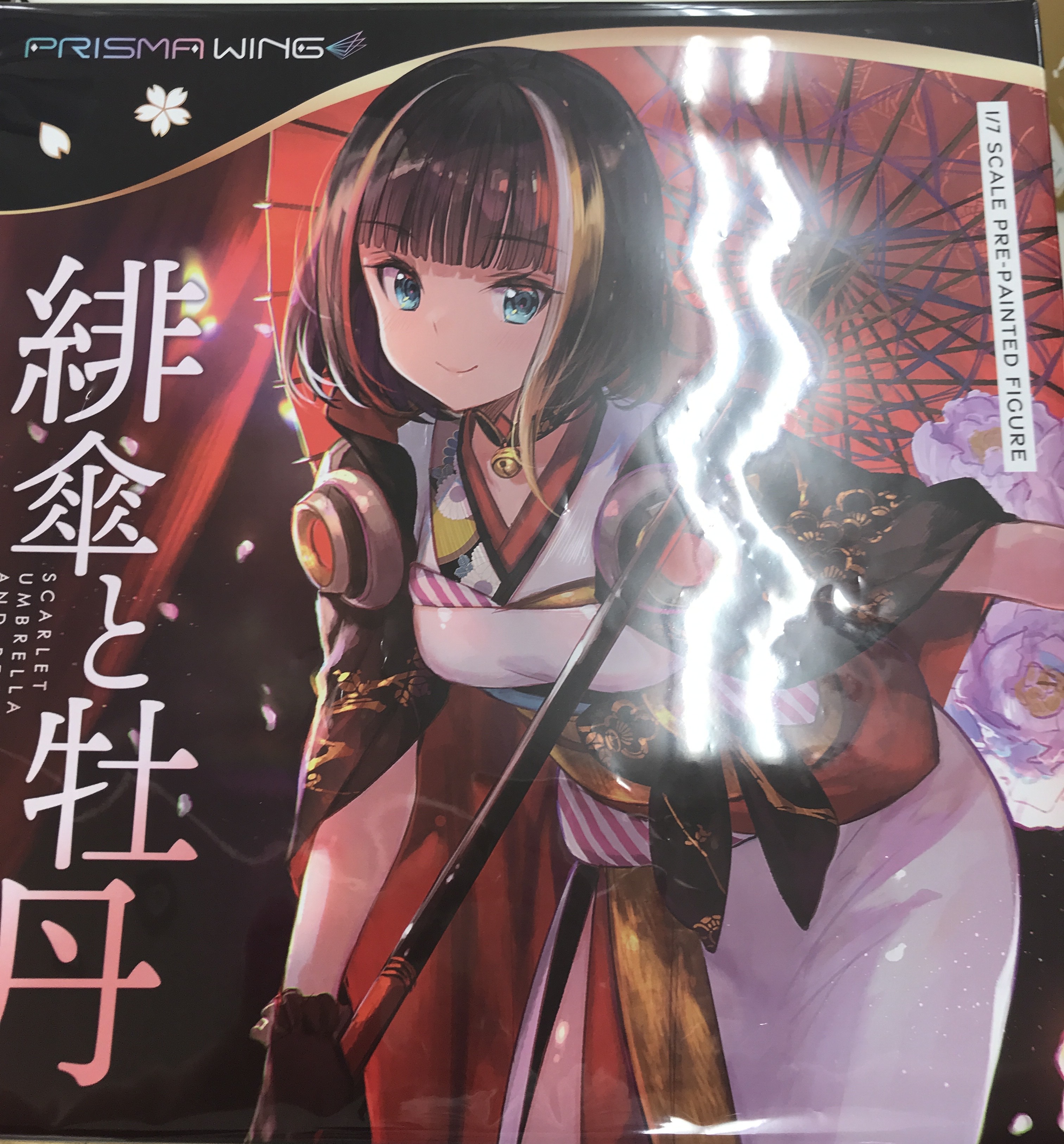 PRISMA WING 藤ちょこ氏オリジナルイラスト 緋傘と牡丹 DX版 【フィギュア】[PRIME1STUDIO]