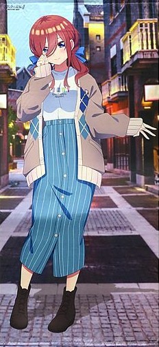 五等分の花嫁∬×UNDER GROUND CIRCUS 等身大タペストリー 中野三玖