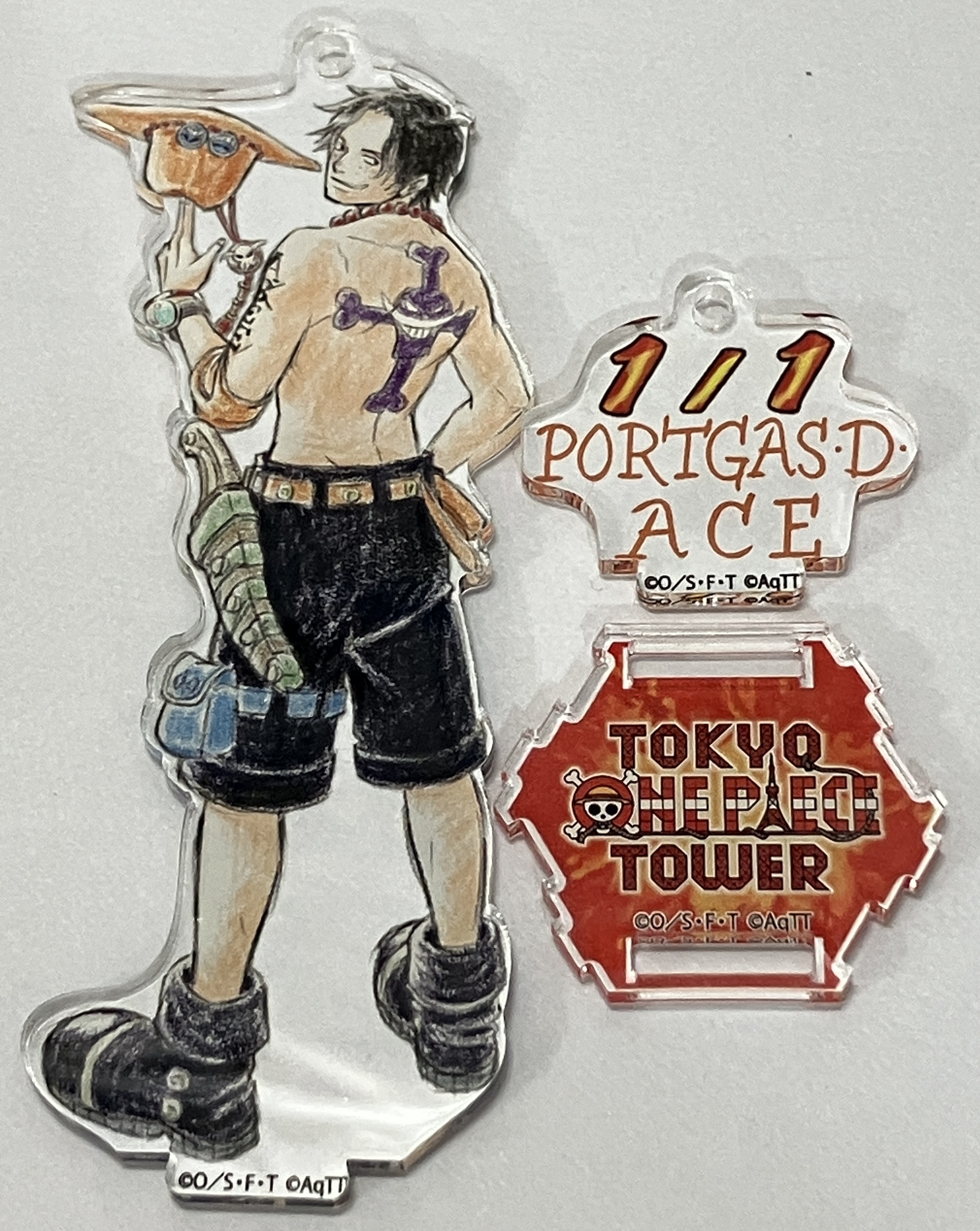 ONE PIECE バースデイアクリルスタンドチャーム 2020 ポートガス・D・エース 【麦わらストア 東京ワンピースタワー店限定】