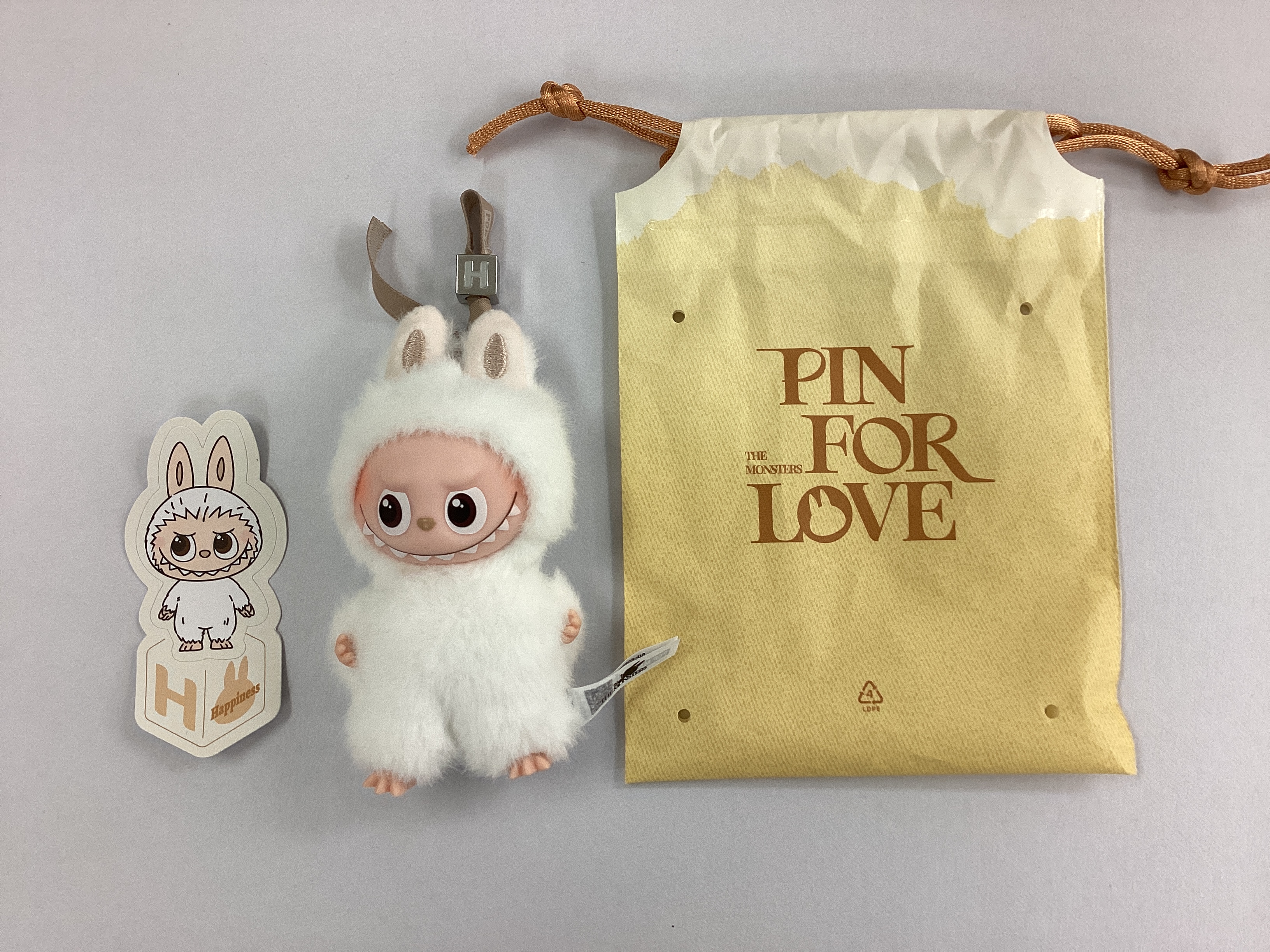 POPMART THE MONSTERS PIN FOR LOVE シリーズ ぬいぐるみペンダント(A-M) LABUBU H