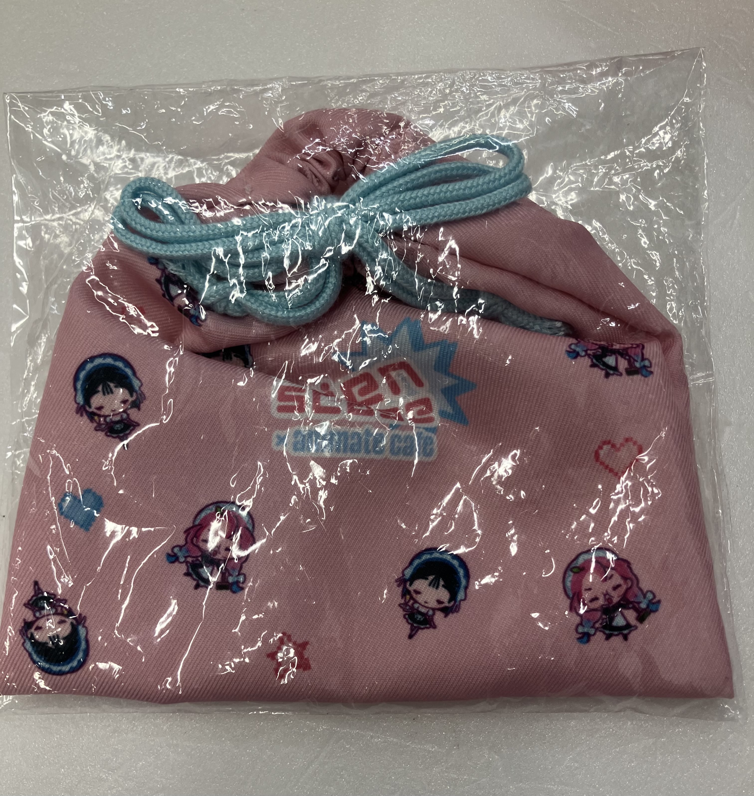 【未開封】ALIEN STAGE×アニメイトカフェ バッジ付き巾着 ミジ&スア