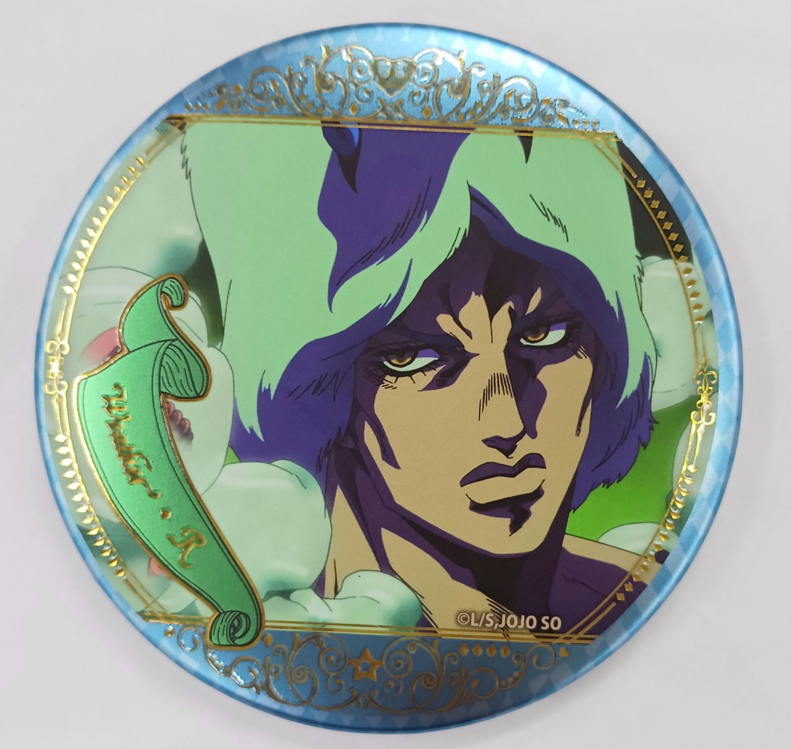 ジョジョの奇妙な冒険 アニメ10周年記念展 場面写缶バッジコレクション 9 ストーンオーシャン ウェザー・リポート