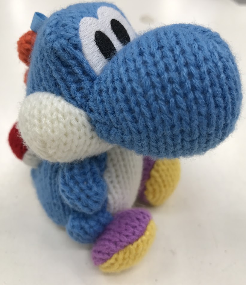 amiibo ヨッシー ウールワールド あみぐるみヨッシー みずいろ (箱説なし)