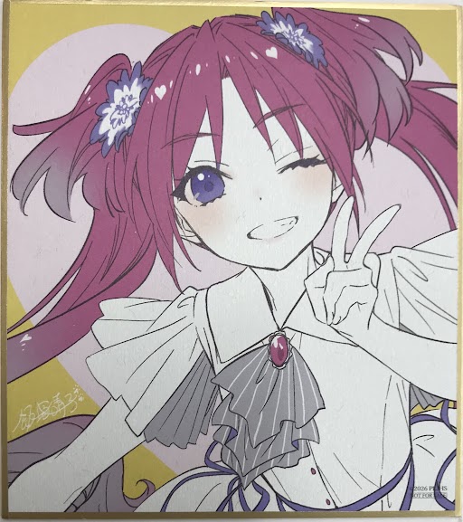 映画 ラブライブ!蓮ノ空女学院スクールアイドルクラブ Bloom Garden Party 描き下ろしミニ色紙 大沢瑠璃乃 【来場者特典/入場者特典】