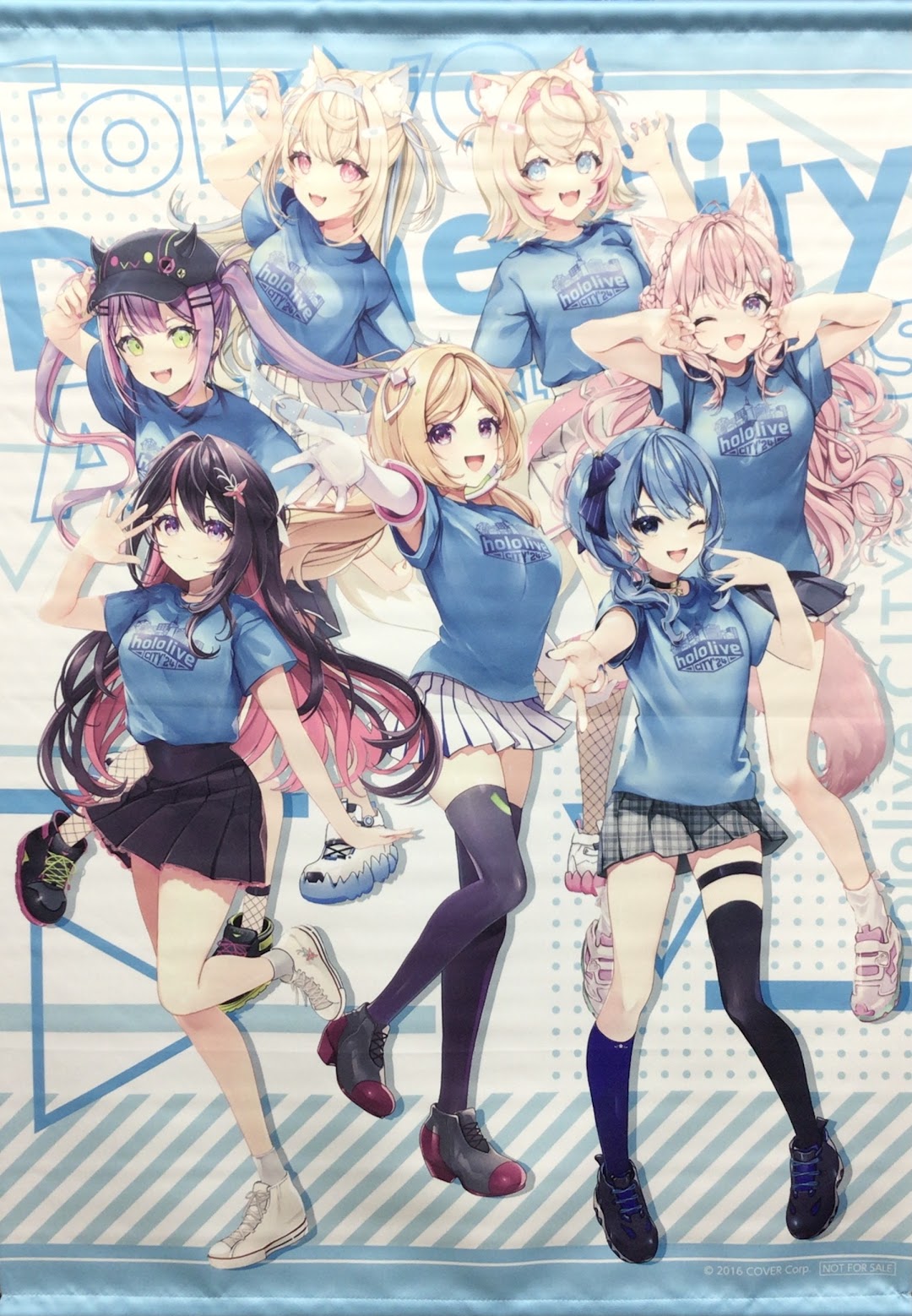ホロライブ hololive CITY'24 in 東京ドームシティ アトラクションズ ホロレクwww ～ホロライブメンバーのWho? Where? What?～ A賞 タペストリー