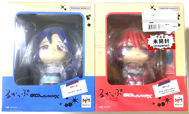 【未開封】るかっぷ 機動戦士Gundam GQuuuuuuX シュウジ・イトウ&アマテ・ユズリハ(マチュ) パイロットスーツVer. セット [限定座布団付き] 【プレミアムバンダイ限定】 【フィギュア】[メガハウス]