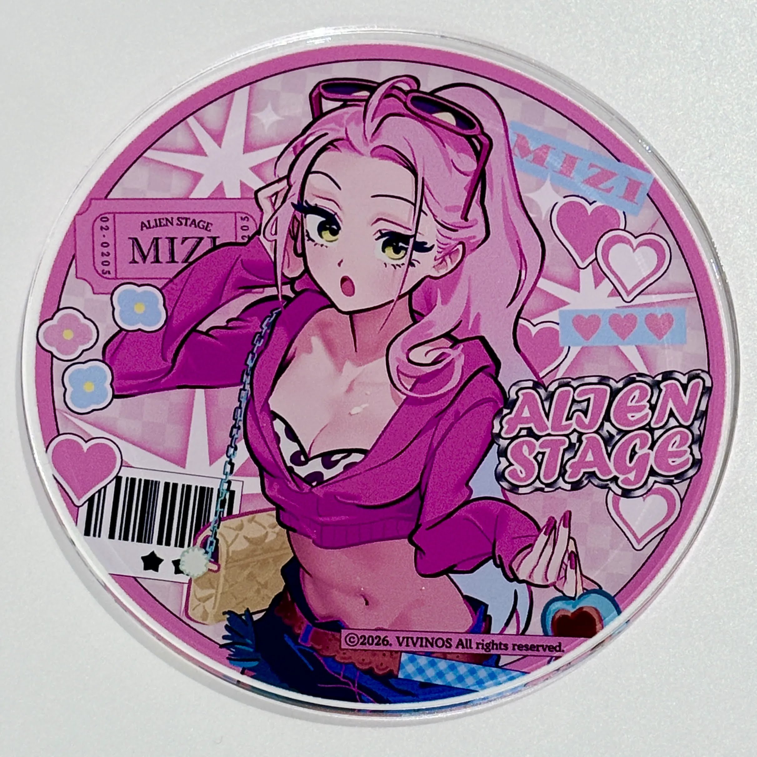 ALIEN STAGE:〈Find your Plus One!〉 Fair in animate 開催記念Gratte animatecafe 有償特典 トレーディングアクリルコースター MIZI(等身)