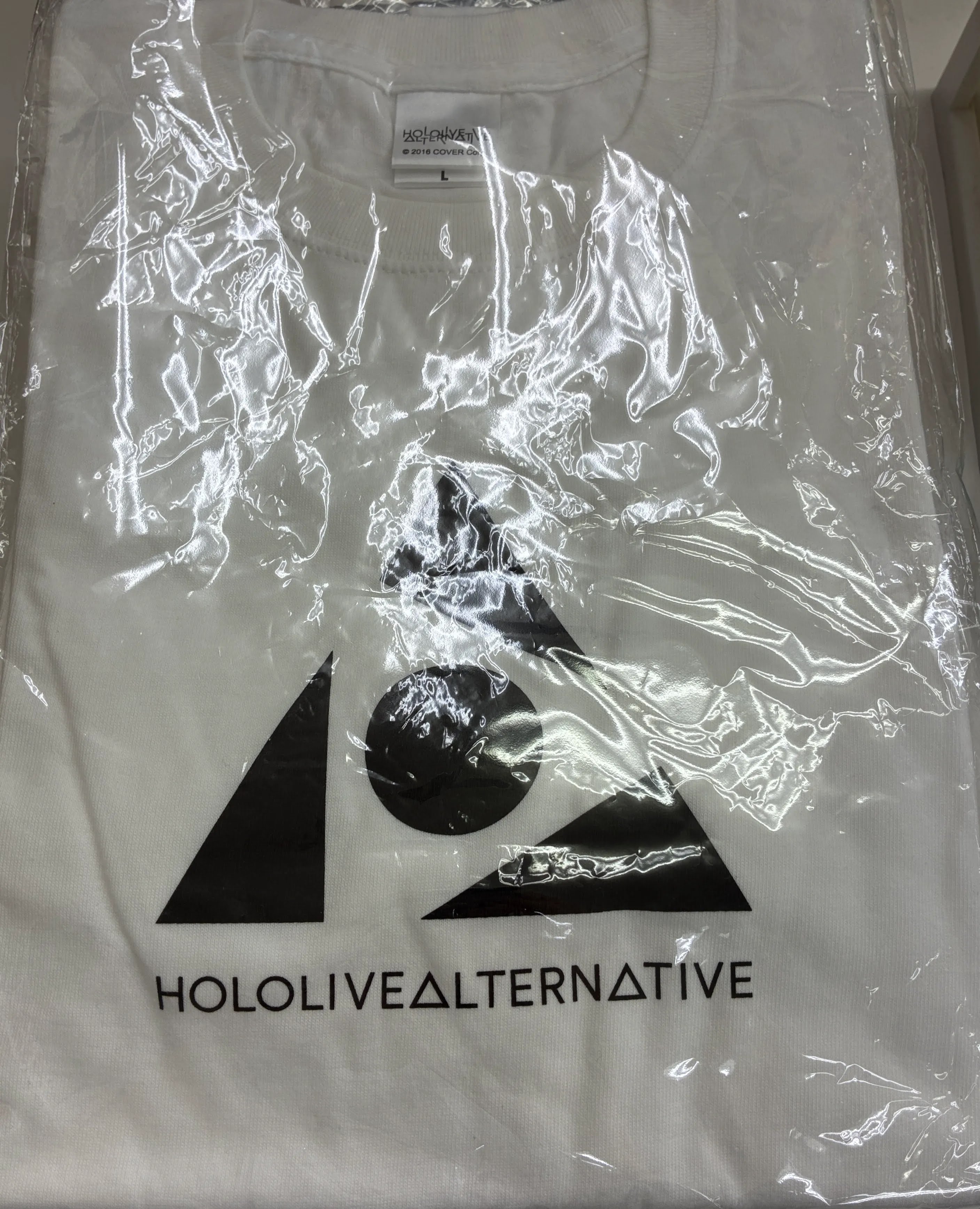 【未開封】ホロライブ HOLOLIVE ALTERNATIVE ロゴTシャツ WHITE (Lサイズ)