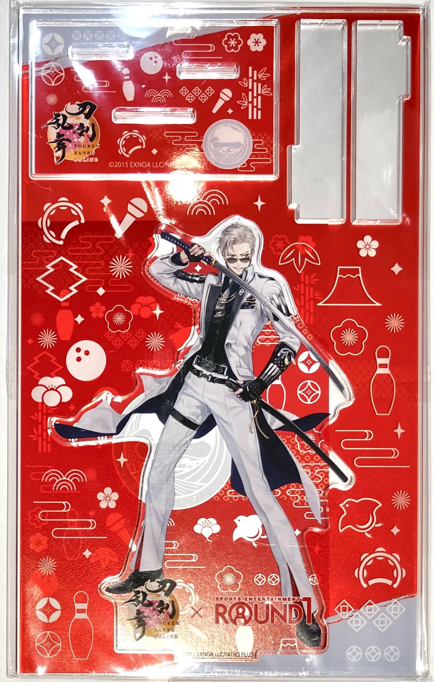 刀剣乱舞ONLINE×ROUND1 ポストカード付アクリルスタンド  山鳥毛
