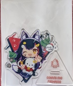 ホロライブ×SANRIO CHARACTERS さんかくアクリルスタンド 大神ミオ&ポチャッコ
