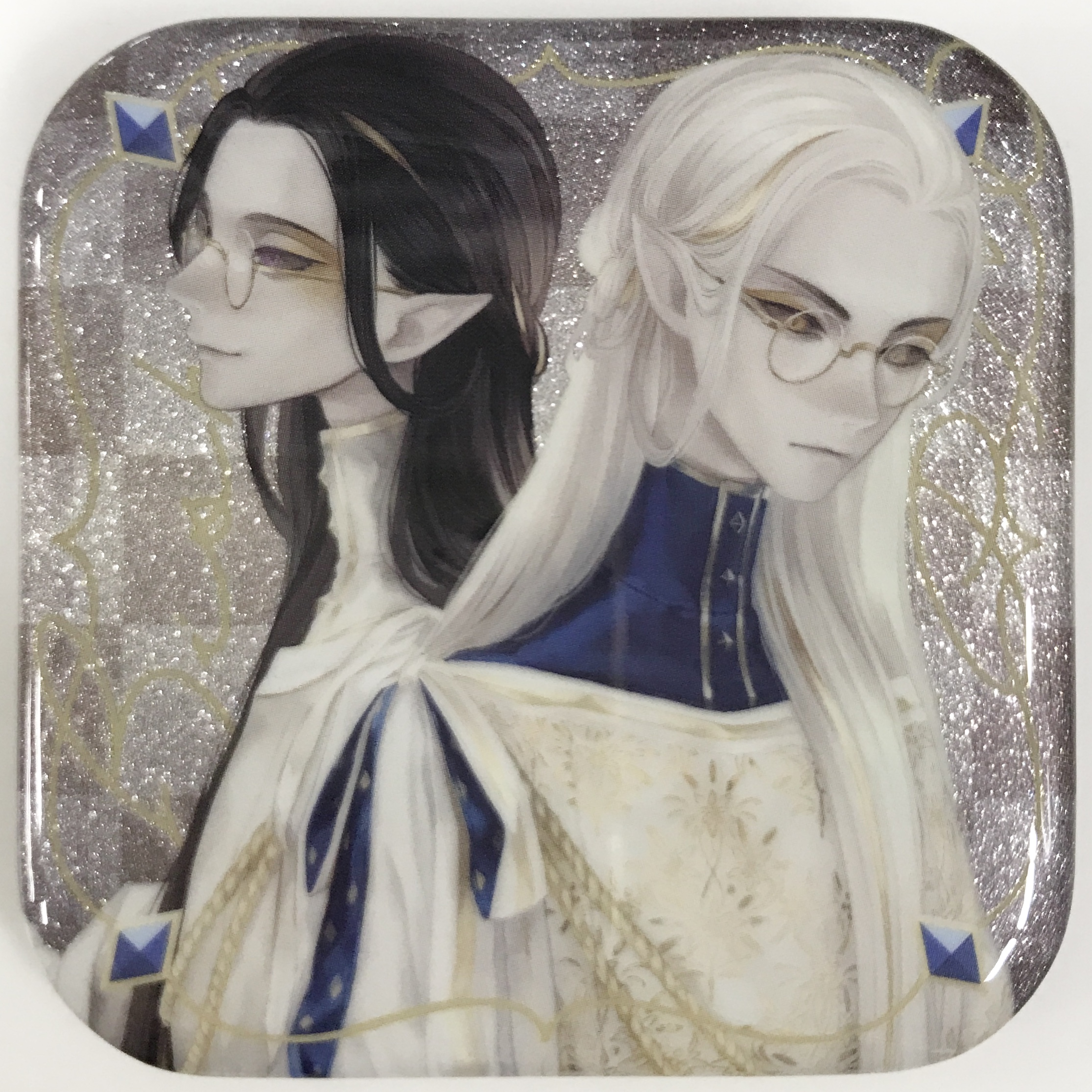 Identity V 第五人格 リッタースクエアカンバッジコレクション(缶バッジ) 白黒無常(謝必安/范無咎) 【アニメイト限定】