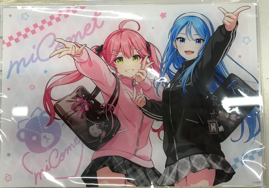 ホロライブ miComet×カラオケショップ JOYSOUND さくらみこ&星街すいせい アクリルアートボード ジャージver