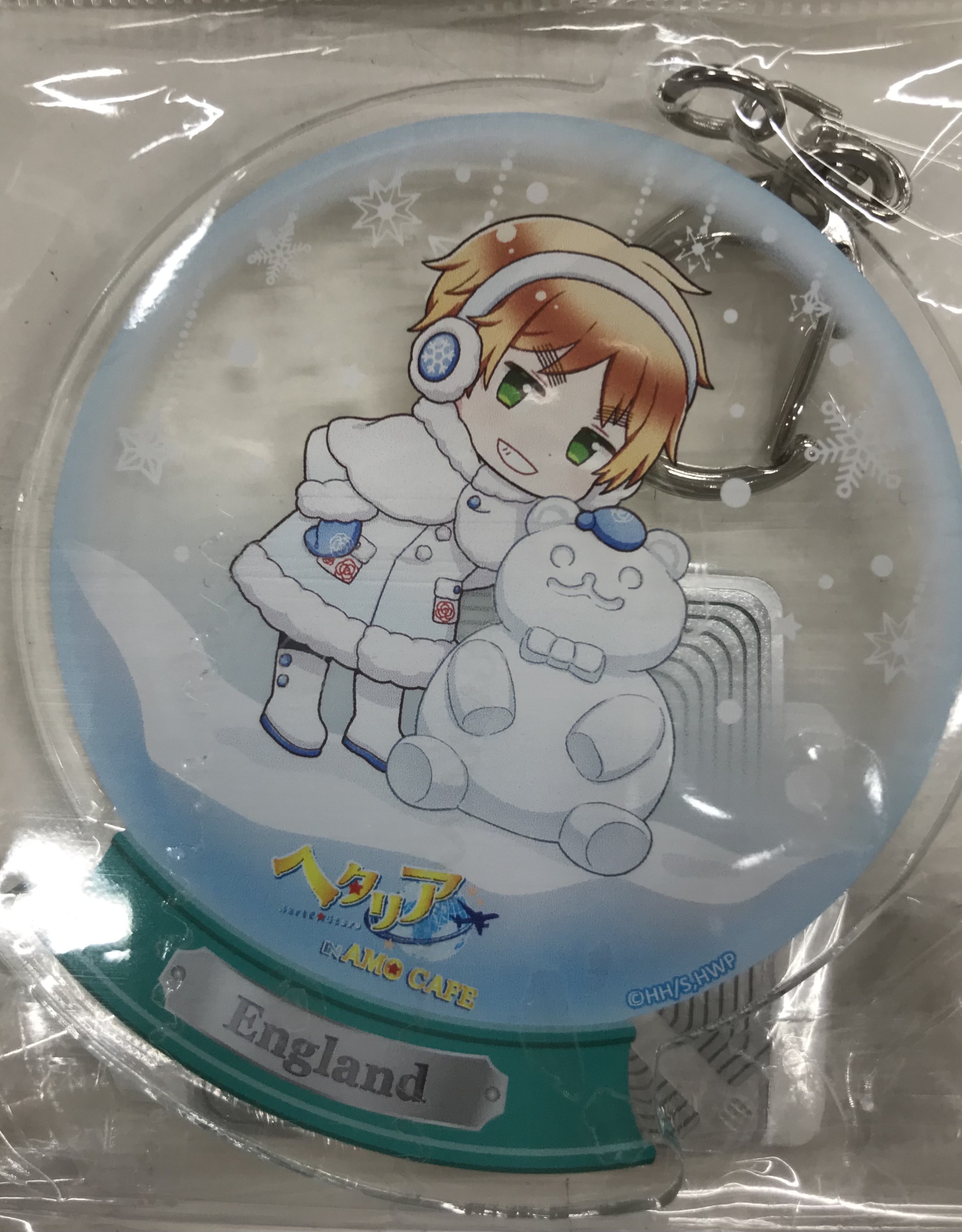 ヘタリア World☆Stars×AMOCAFE 第2弾 トレーディングミニキャラスノードームアクリルキーホルダー A イギリス