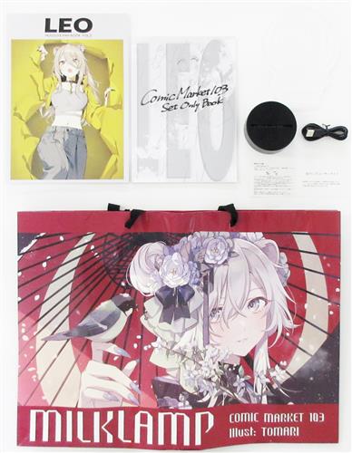 C103 新刊セット A(LEO HOLOLIVE FAN BOOK Vol.2+Comic Market 103 Set Only Book+アクリルドッグタグネックレス+光るアクリルスタンド+撥水加工紙袋) 【ホロライブ】[トマリ][ミルクランプ]