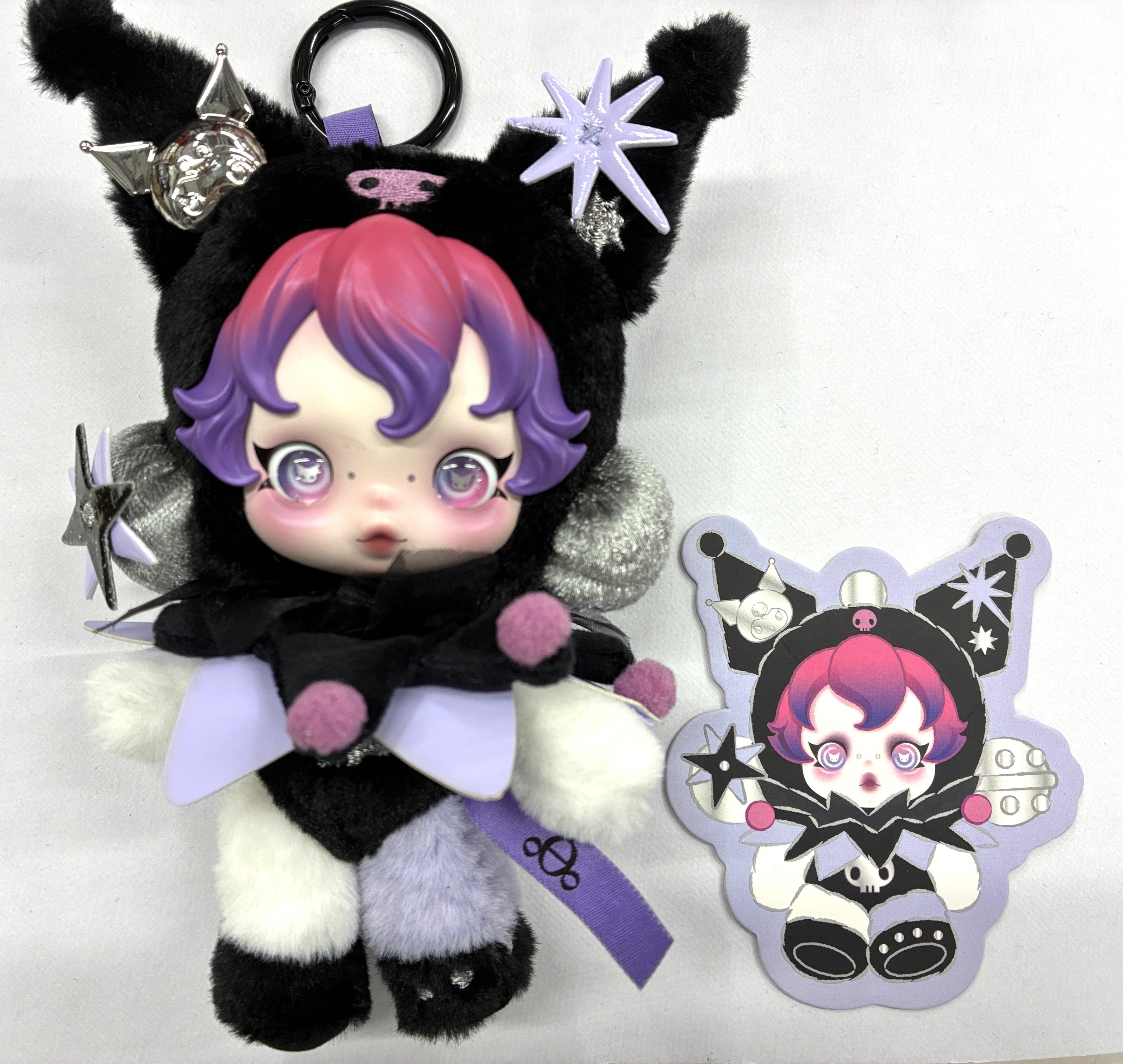 POP MART SKULLPANDA × KUROMI ぬいぐるみペンダント