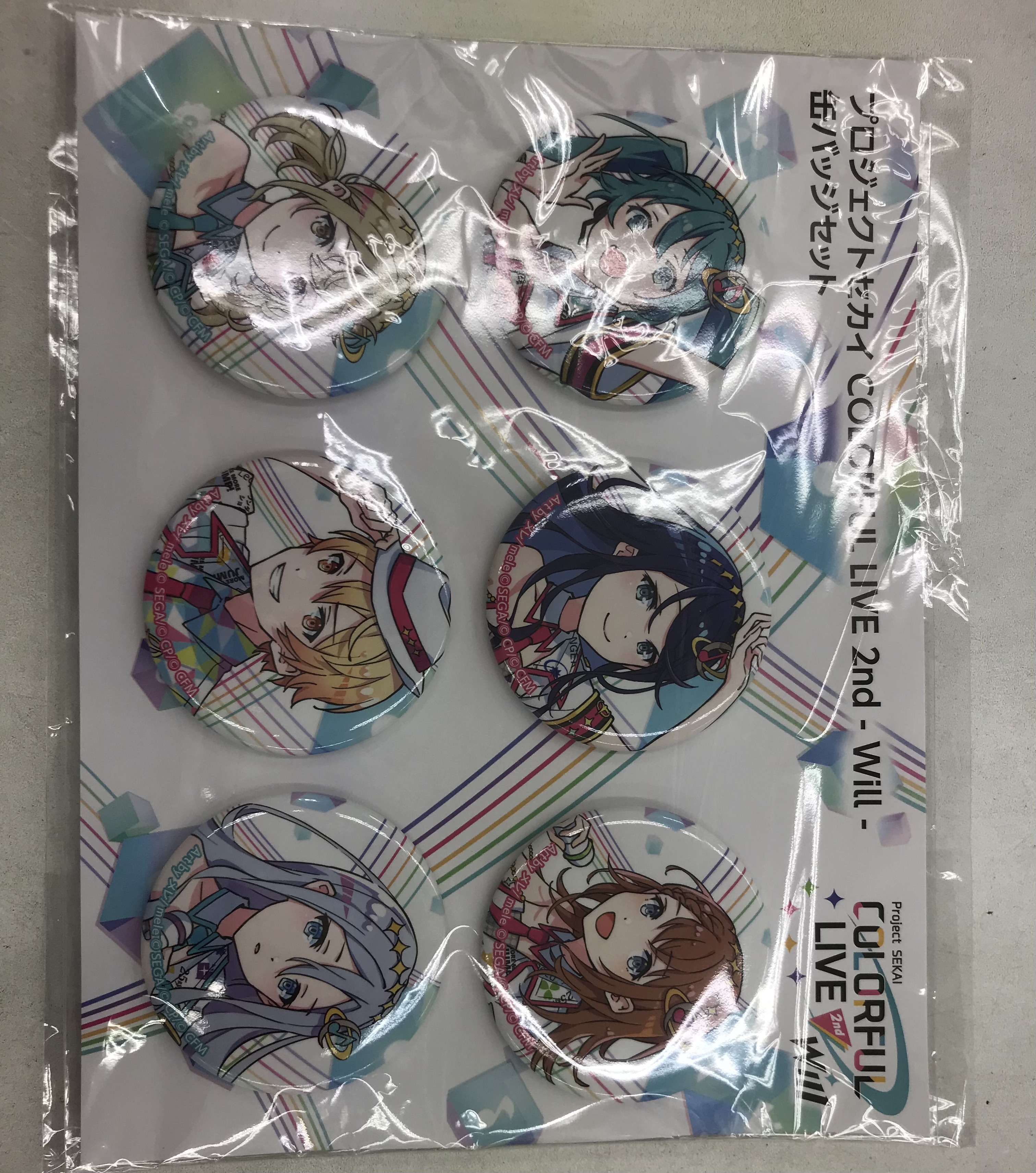 プロジェクトセカイ COLORFUL LIVE 2nd - Will - 缶バッジセット 【プロジェクトセカイ COLORFUL LIVE 2nd - Will -】