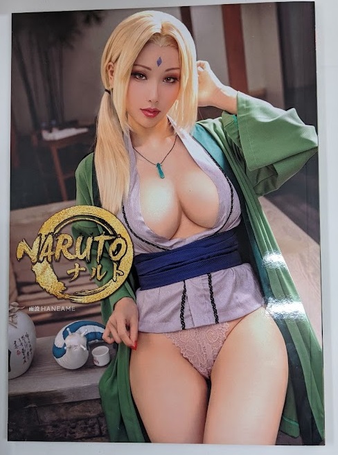 Hane Ame 雨波cosplay 写真集 ナルト 綱手 春野サクラ+ポスター+缶バッジ 【NARUTO-ナルト-】[HaneAme 雨波][HaneAme cosplay]
