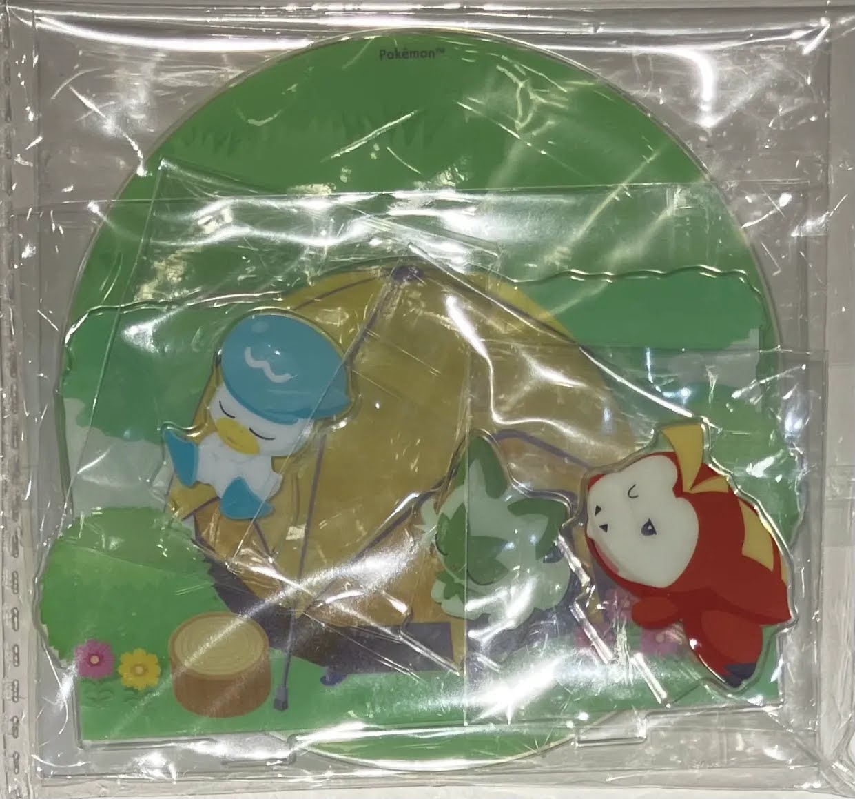 【未開封】ポケットモンスター Pokemon Sleep ジオラマアクリルスタンド ワカクサ本島 ニャオハ・ホゲータ・クワッス