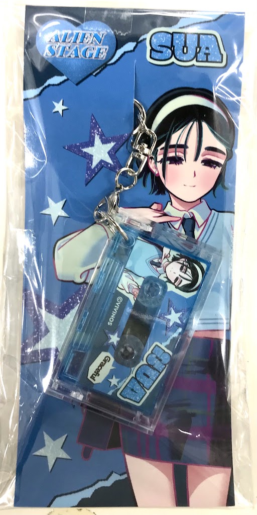 ALIEN STAGE カセット形キーホルダー SUA スア Find your Plus One!