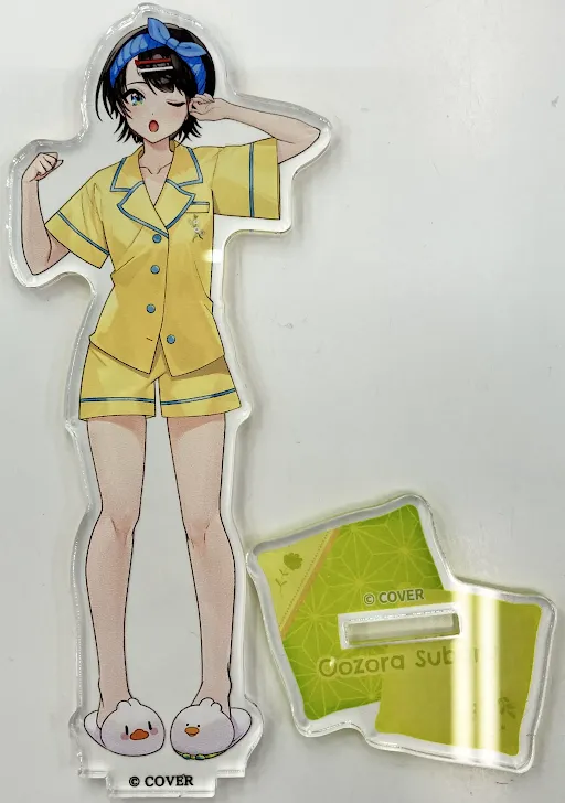 ホロライブ×極楽湯 RAKU SPA フロライフ 癒しの湯巡り旅 ～ふためぐり～ 等身アクリルスタンド ルームウェアver. 大空スバル