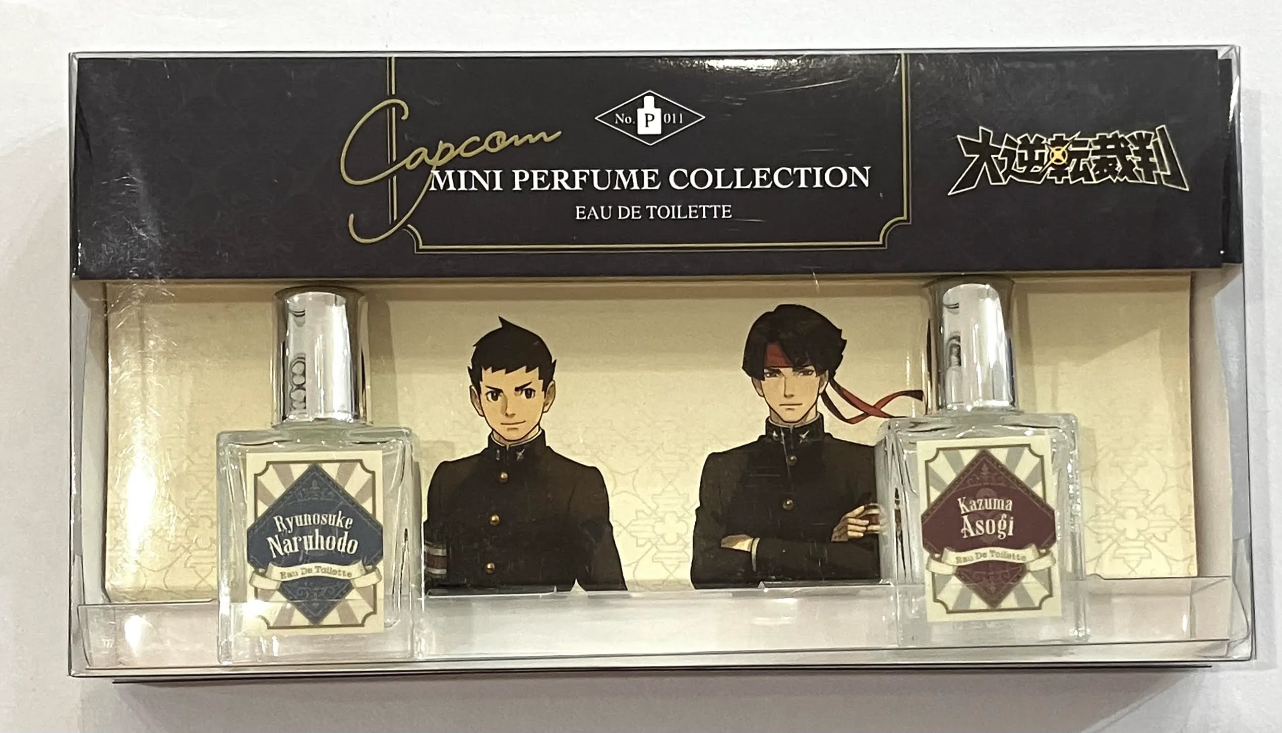 大逆転裁判 CAPCOM miniパフュームコレクション 成歩堂龍ノ介&亜双義一真