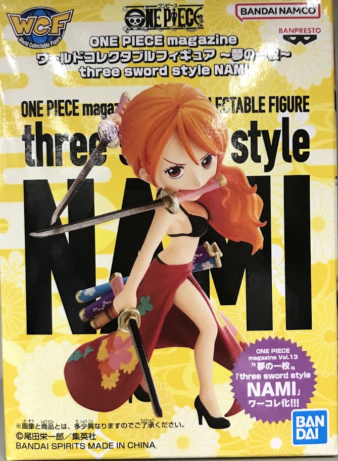 【未開封】ONE PIECE magazine ワールドコレクタブルフィギュア ～夢の一枚～ three sword style NAMI(ナミ) 【フィギュア】[BANDAI SPIRITS|バンプレスト]