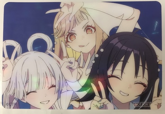 超かぐや姫! 「ray 超かぐや姫!Version」場面写真キラキラクリアカード かぐや&酒寄彩葉&月見ヤチヨ 【来場者特典/入場者特典】