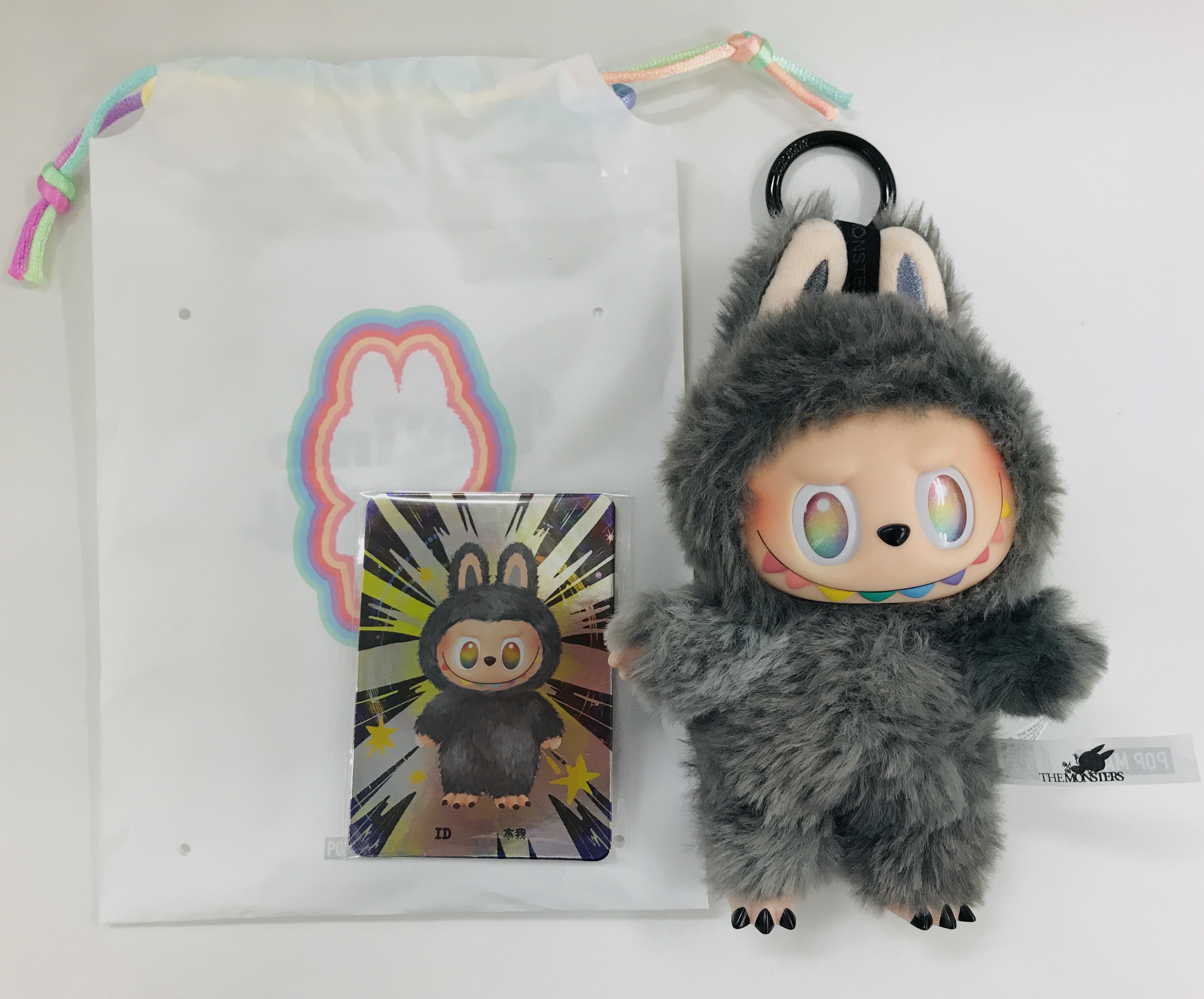 POPMART THE MONSTERS Big into Energy シリーズ ぬいぐるみペンダント LABUBU ID (シークレット)