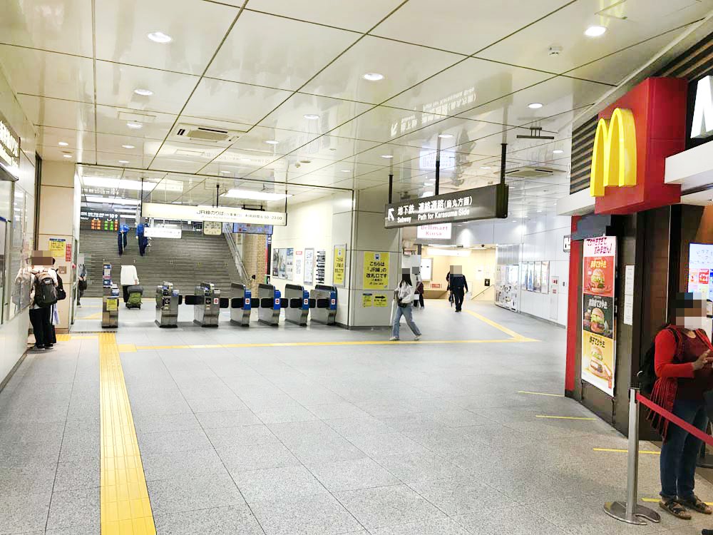 アバンティ京都店 濡れずにお店まで行ける 雨の日ルート ガイド らしんばん