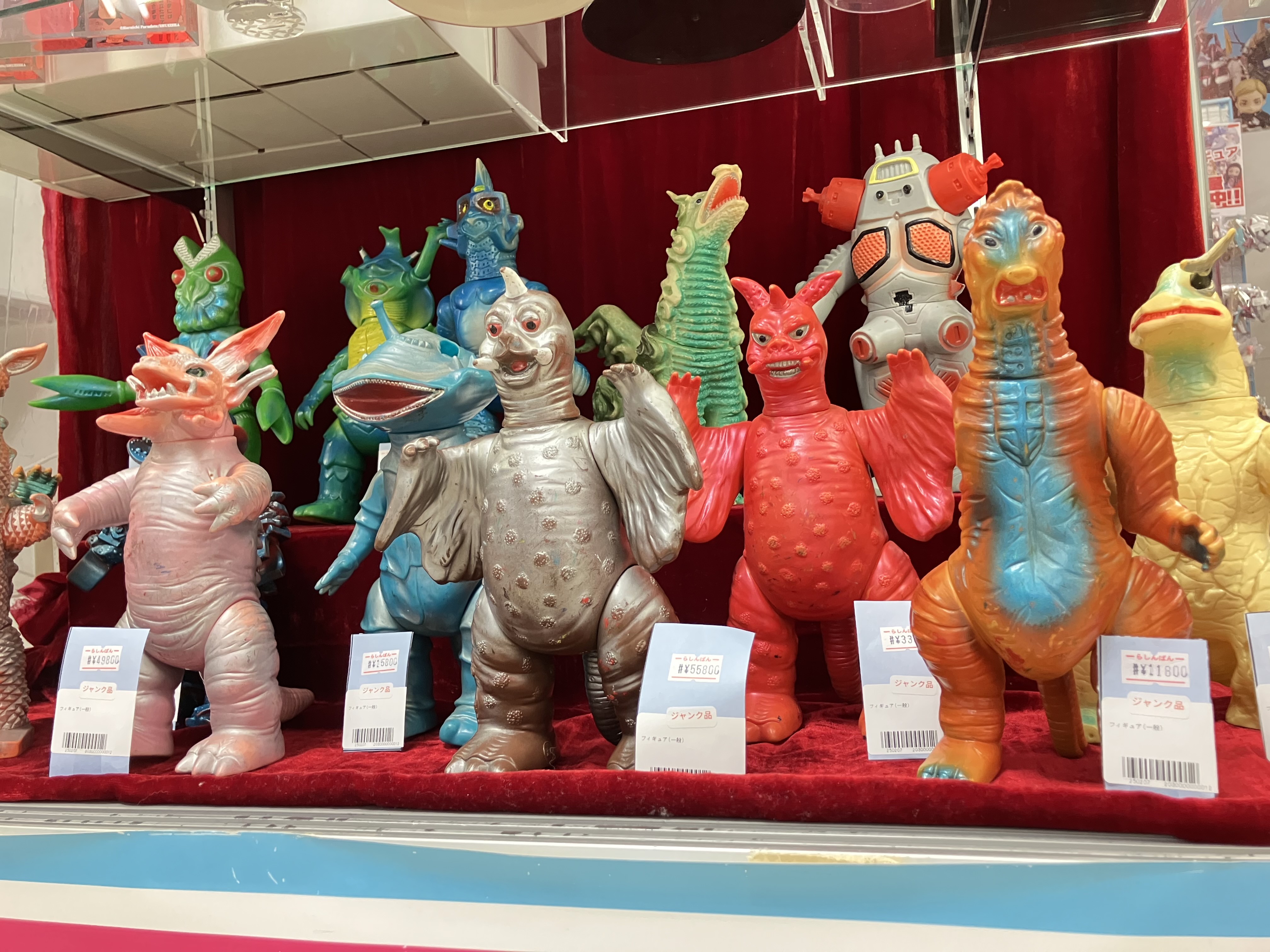 花蓮・マウス メイルン カラフル モンスター 怪獣 可動 ソフビ